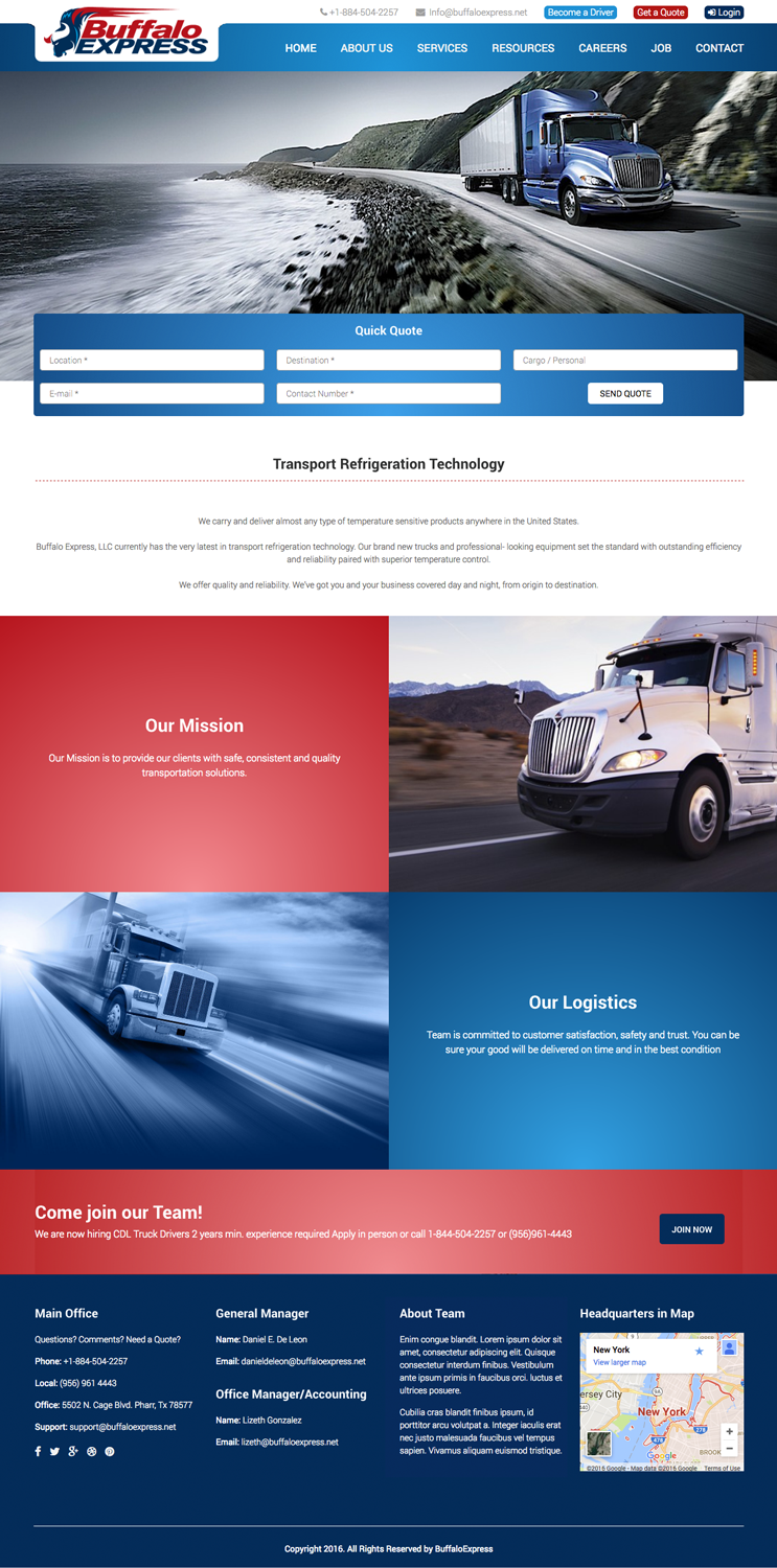 Web Design by cCopilot for Buffalo Express | Design #11943931