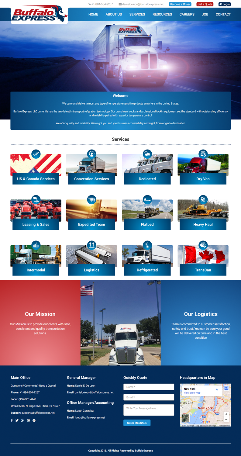 Web Design par cCopilot pour Buffalo Express | Design #11943932