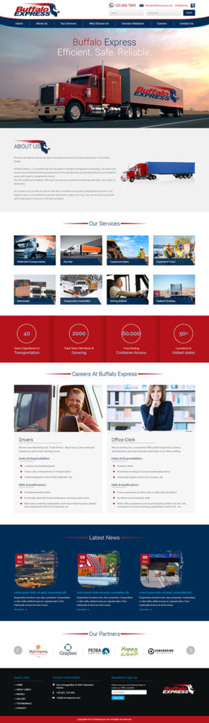 Web Design by Tpith for Buffalo Express | Design #11992303