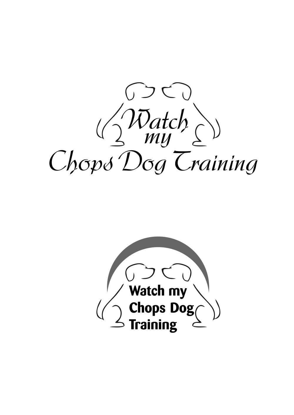 Logo Design by shahdesign1974 for Watch my Chops Dog Training | Design #11978994