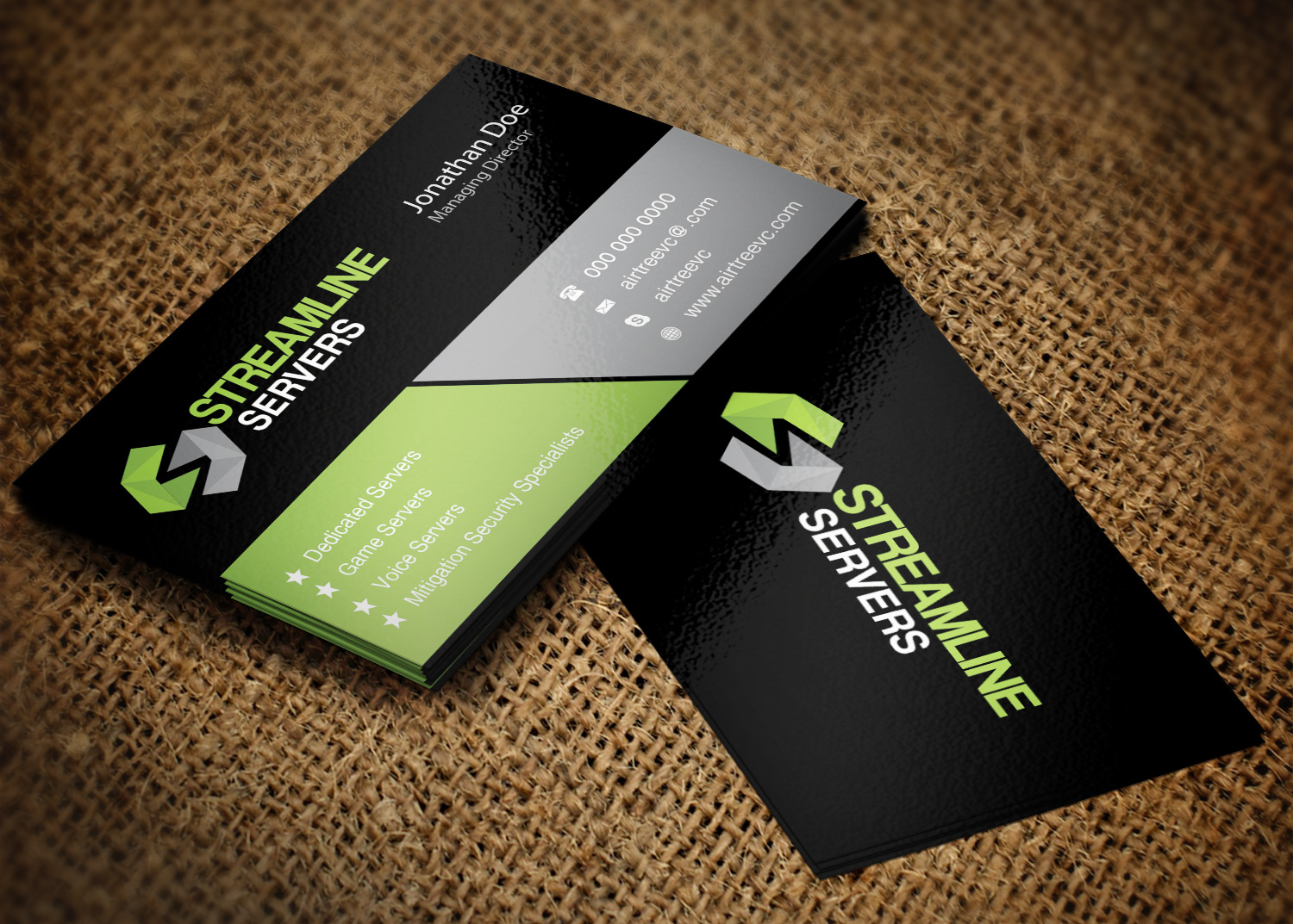 Diseño de Tarjeta de Presentación por Pixi Dust para Streamline Servers Limited | Diseño #11905720
