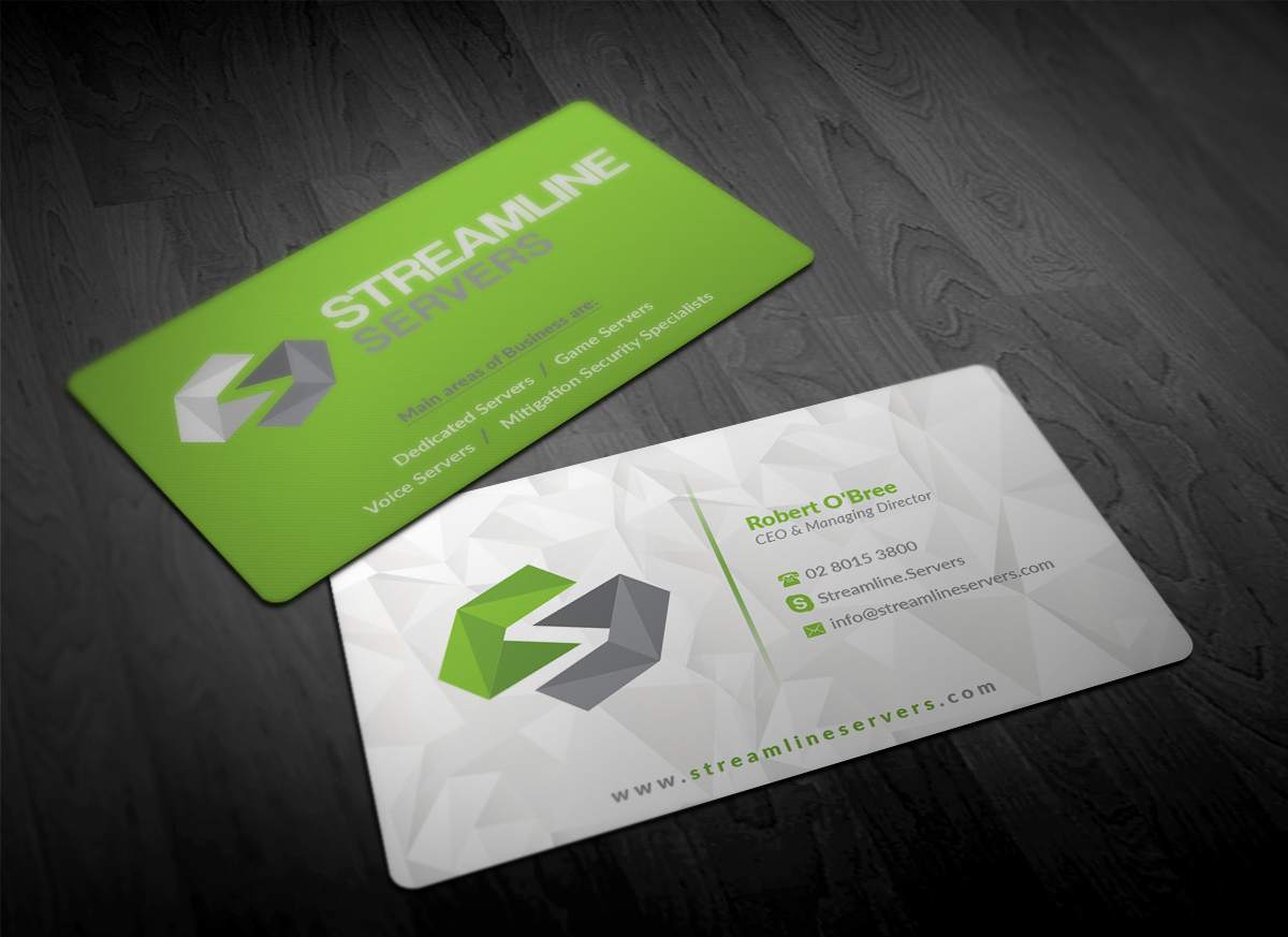 Visitenkarten-Design von Pointless Pixels India für Streamline Servers Limited | Design #11905735