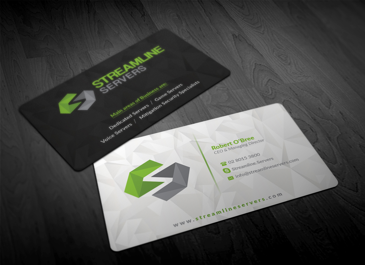 Visitenkarten-Design von Pointless Pixels India für Streamline Servers Limited | Design #11905737