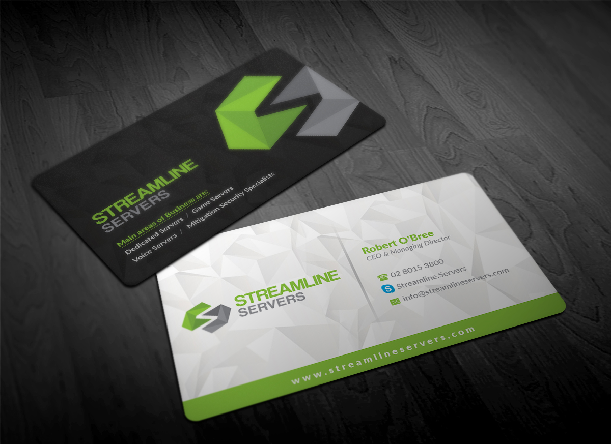 Business Card Design by Pointless Pixels India for Streamline Servers Limited | Design #11905738