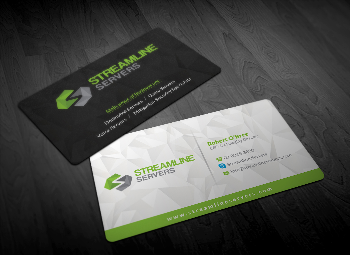 Visitenkarten-Design von Pointless Pixels India für Streamline Servers Limited | Design #11905747