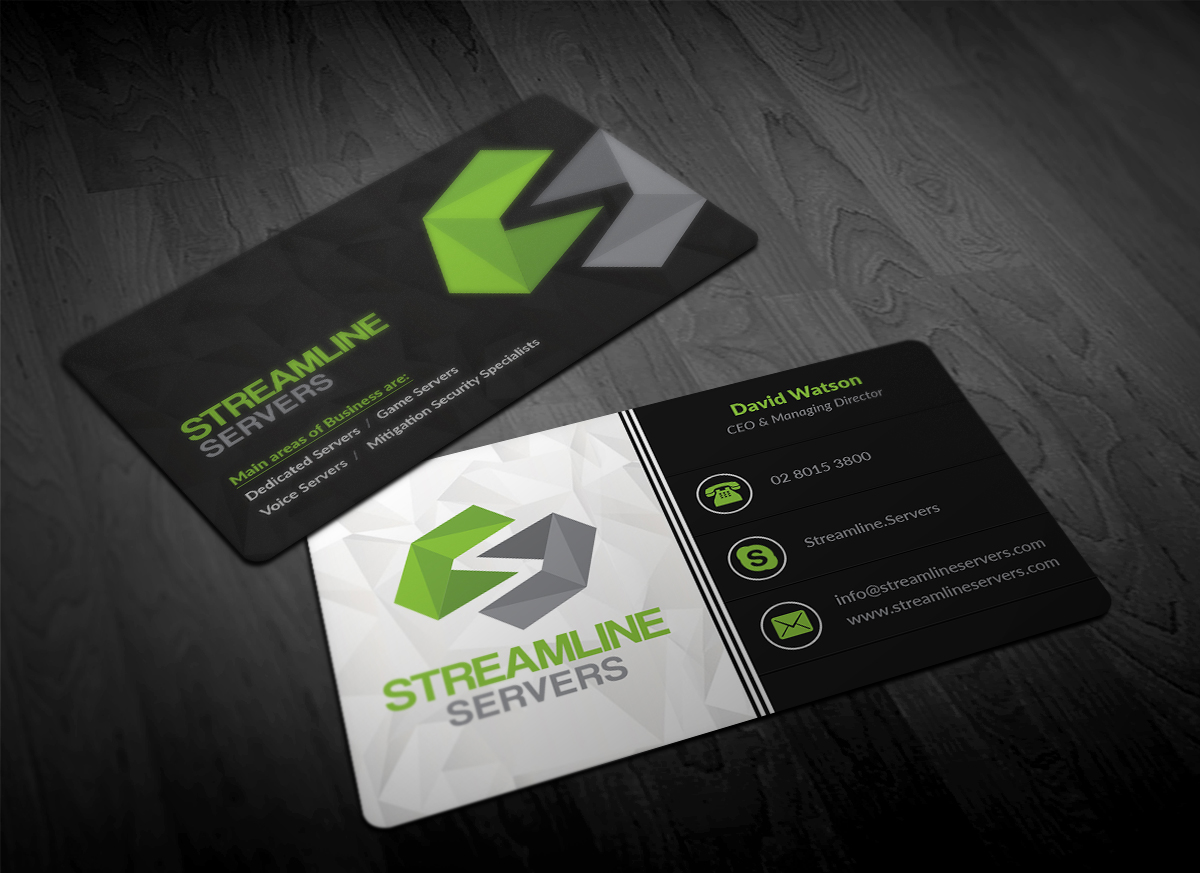 Diseño de Tarjeta de Presentación por Pointless Pixels India para Streamline Servers Limited | Diseño #11906087