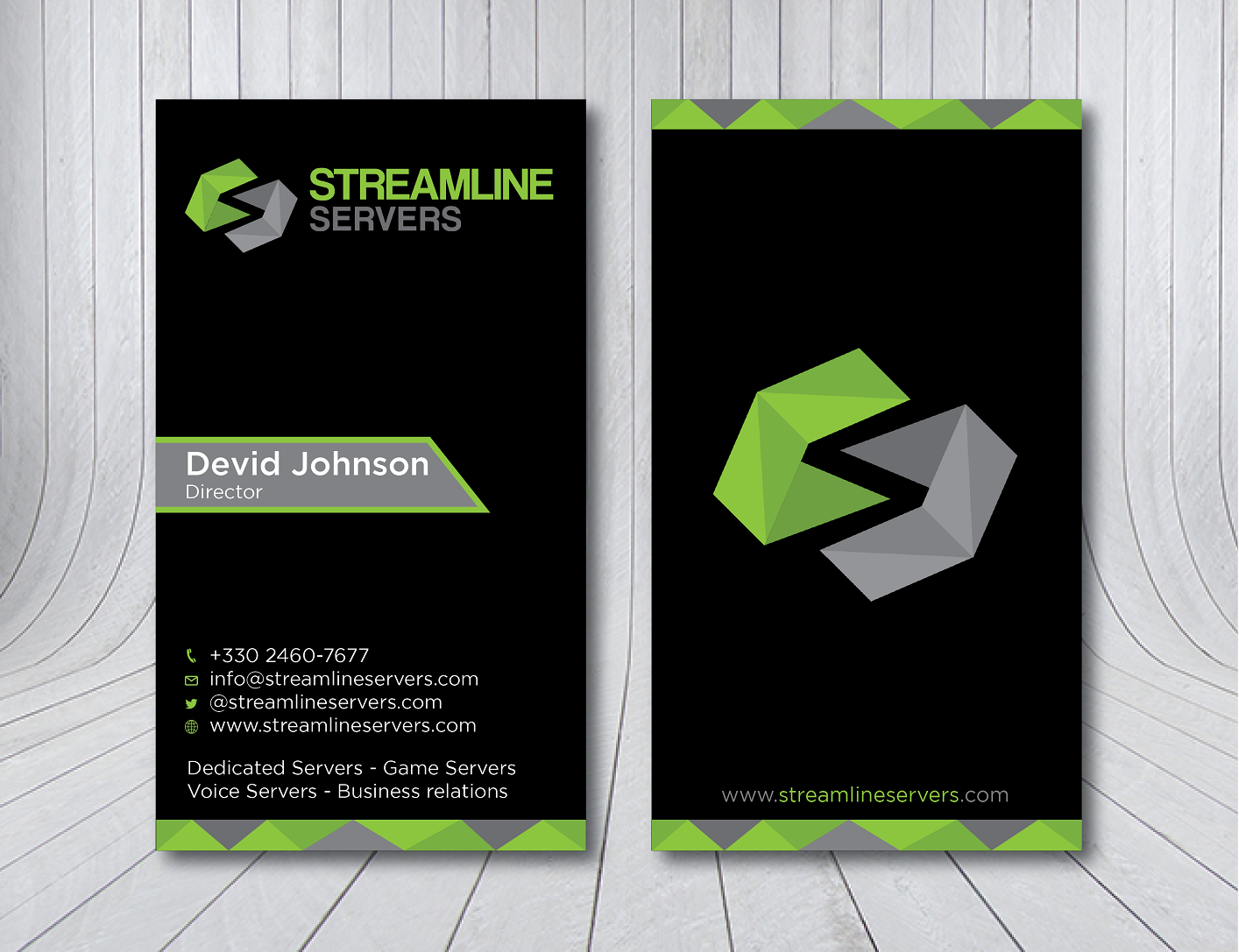 Visitenkarten-Design von Verified artistry (Design garden) für Streamline Servers Limited | Design #11908072