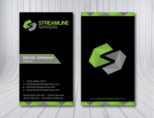 Visitenkarten-Design von Verified artistry (Design garden) für Streamline Servers Limited | Design: #11908072