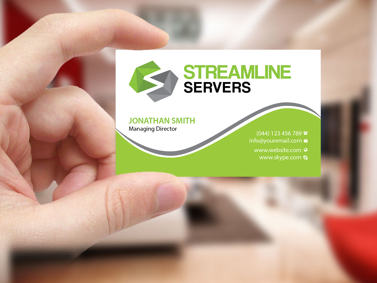 Business Card Design by Creations Box 2015 for Streamline Servers Limited | Design #11911272