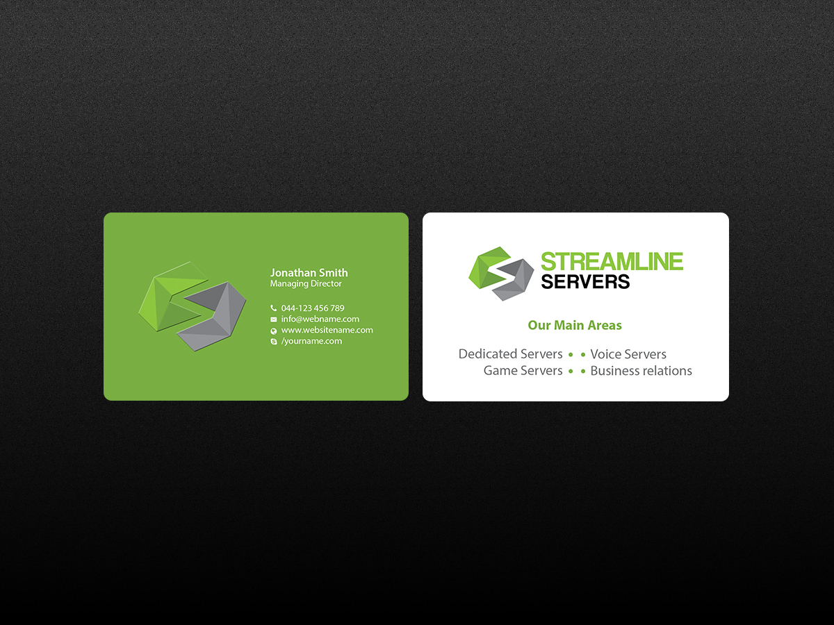 Visitenkarten-Design von Creations Box 2015 für Streamline Servers Limited | Design #11911293