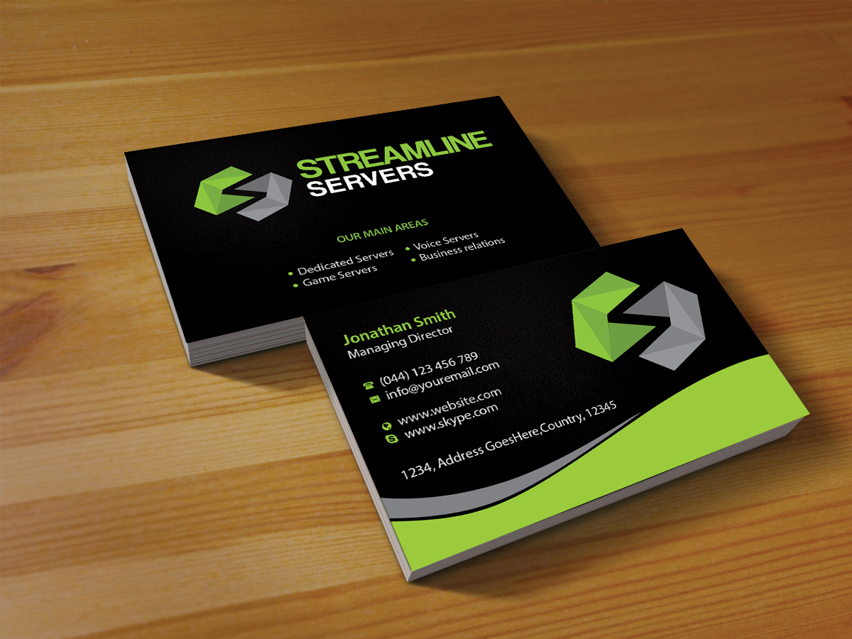 Visitenkarten-Design von Creations Box 2015 für Streamline Servers Limited | Design #11911299