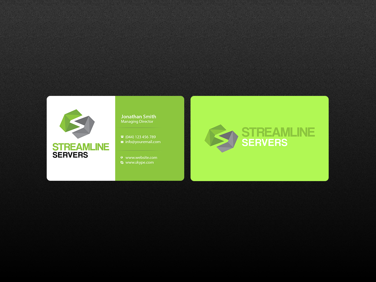 Visitenkarten-Design von Creations Box 2015 für Streamline Servers Limited | Design #11911304