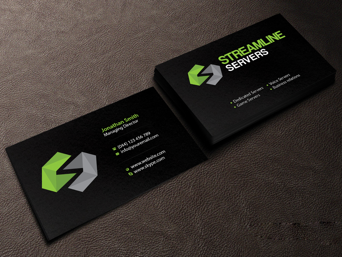 Visitenkarten-Design von Creations Box 2015 für Streamline Servers Limited | Design #11911312