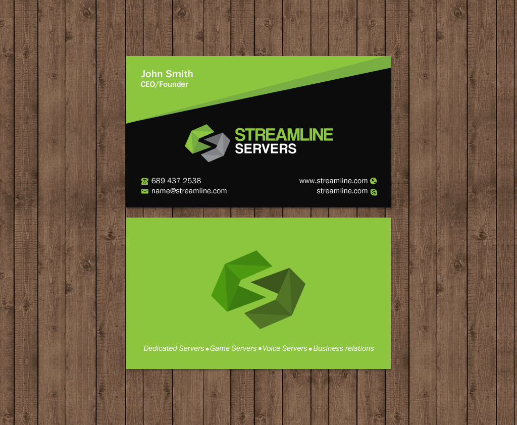 Diseño de Tarjeta de Presentación por Brand aid para Streamline Servers Limited | Diseño #11906860