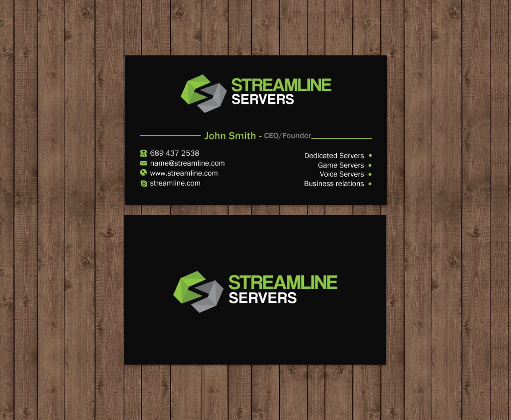 Business Card Design by Brand aid for Streamline Servers Limited | Design #11906862
