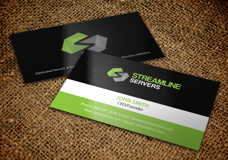 Diseño de Tarjeta de Presentación por chandrayaan.creative para Streamline Servers Limited | Diseño #11906649
