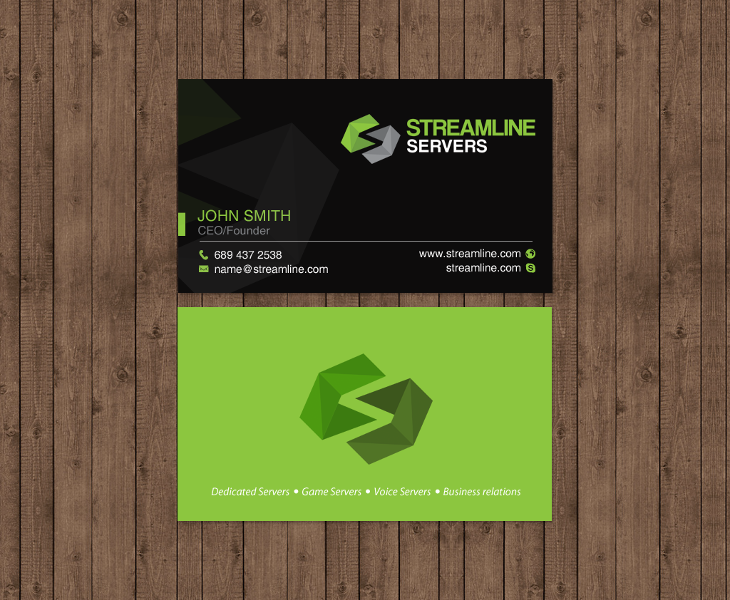 Business Card Design by chandrayaan.creative for Streamline Servers Limited | Design #11912125