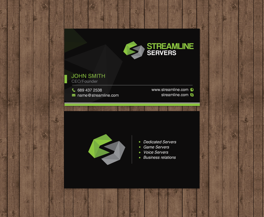 Visitenkarten-Design von chandrayaan.creative für Streamline Servers Limited | Design #11912127
