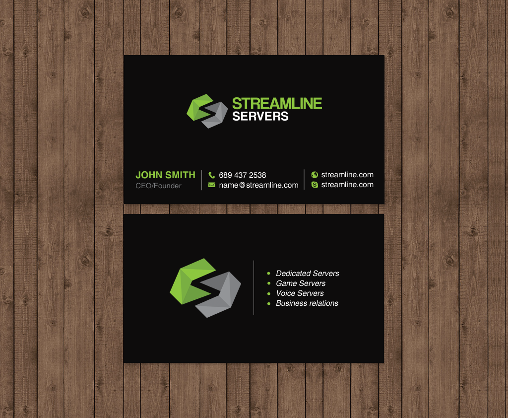 Visitenkarten-Design von chandrayaan.creative für Streamline Servers Limited | Design #11912131