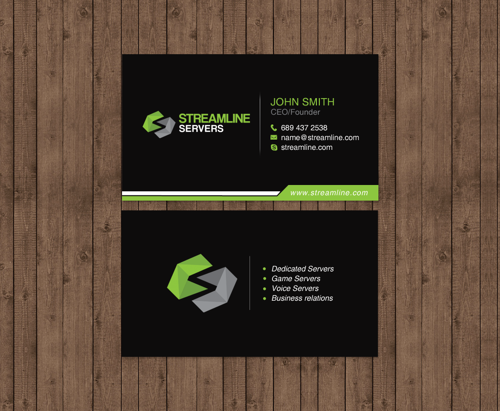 Visitenkarten-Design von chandrayaan.creative für Streamline Servers Limited | Design #11912134
