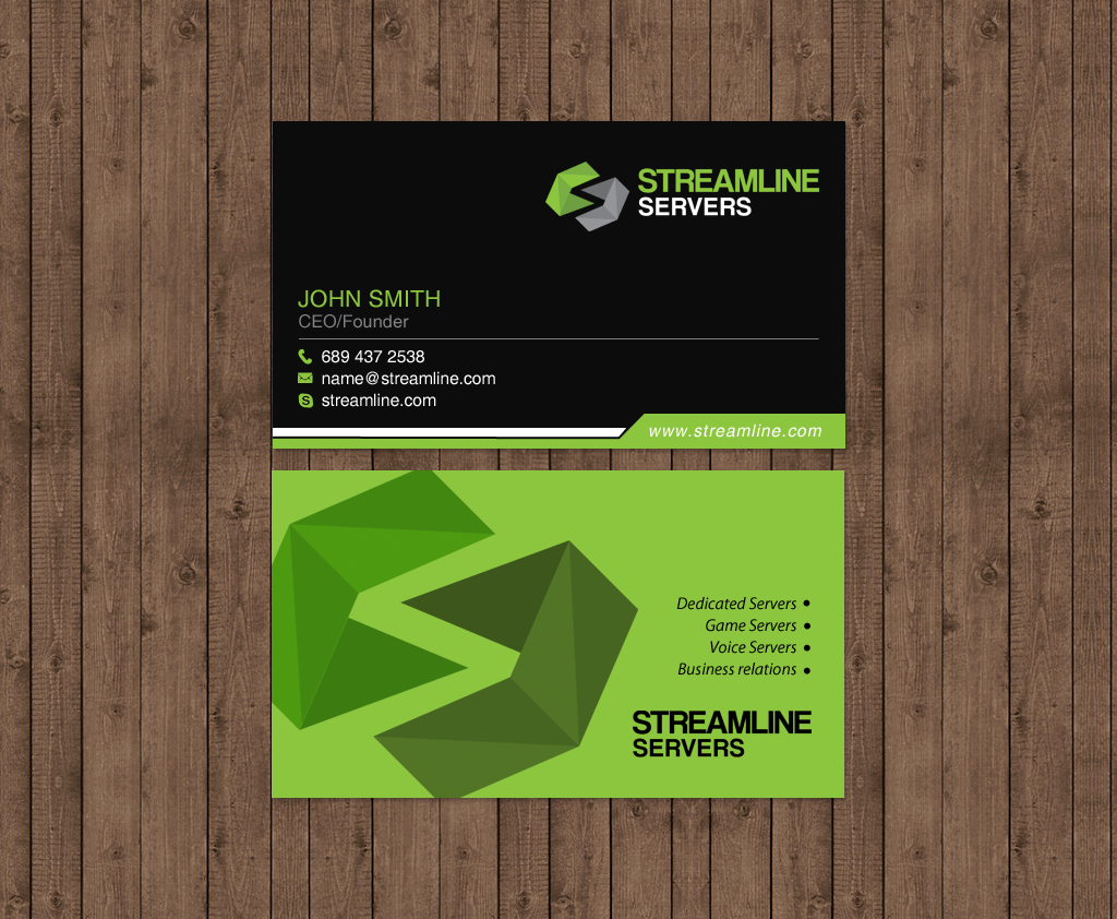 Visitenkarten-Design von chandrayaan.creative für Streamline Servers Limited | Design #11912146