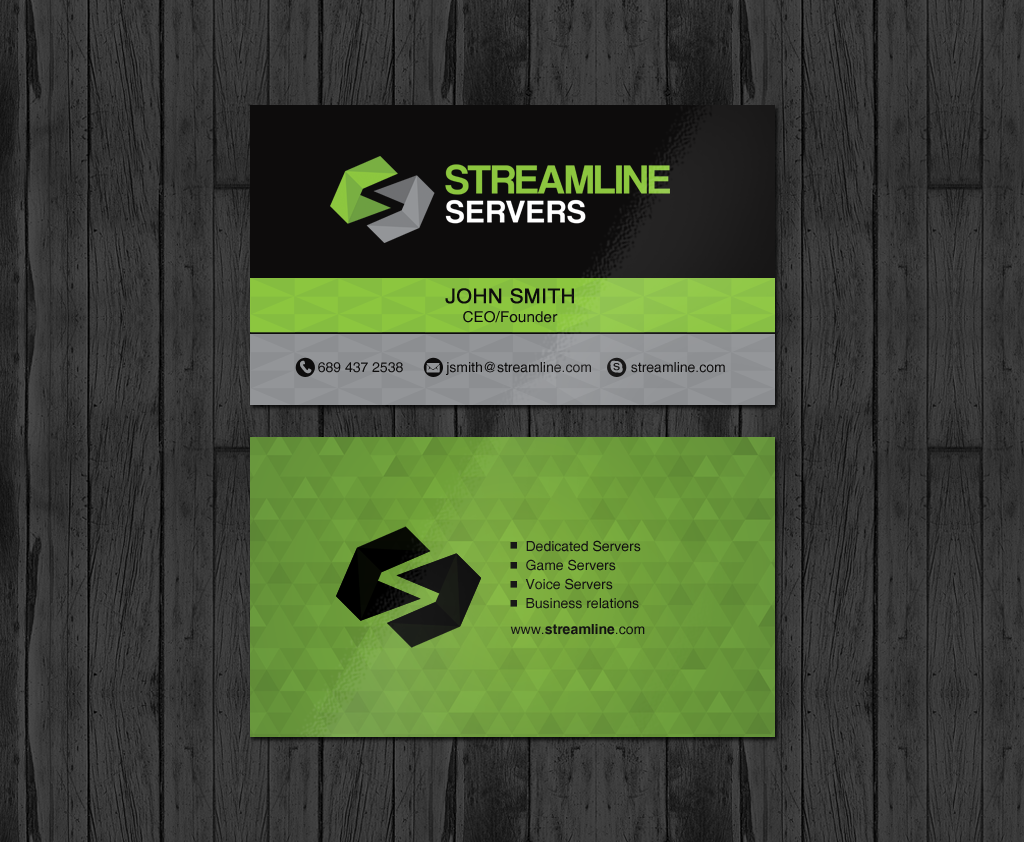 Diseño de Tarjeta de Presentación por chandrayaan.creative para Streamline Servers Limited | Diseño #11920132