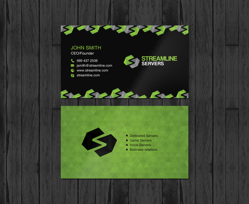 Design de Carte de Visite par chandrayaan.creative pour Streamline Servers Limited | Design #11920402