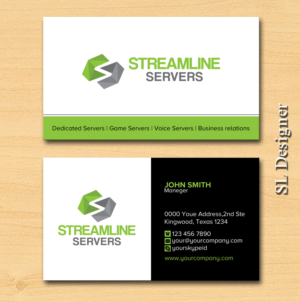Diseño de Tarjeta de Presentación por SL Designer para Streamline Servers Limited | Diseño: #11899062