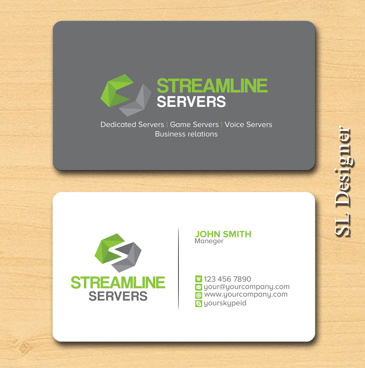 Design de Carte de Visite par SL Designer pour Streamline Servers Limited | Design #11899075