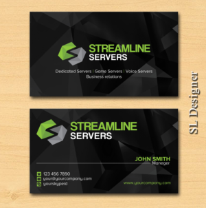 Diseño de Tarjeta de Presentación por SL Designer para Streamline Servers Limited | Diseño: #11899081