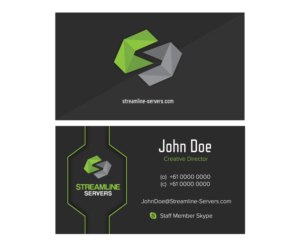 Business Card Design by LogosByAndrew for Streamline Servers Limited | Design: #11902484