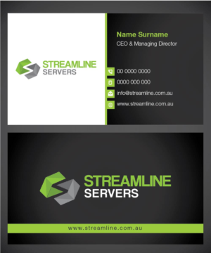 Business Card Design by Isnah Logo for Streamline Servers Limited | Design #11899973