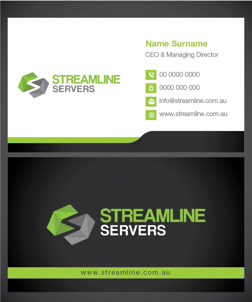 Diseño de Tarjeta de Presentación por Isnah Logo para Streamline Servers Limited | Diseño #11899974