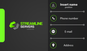 Business Card Design by kiaravelas for Streamline Servers Limited | Design #11969370