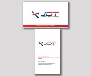 Business Card Design by ankurvats for JDT Aeronautical Testing | Design: #11906213