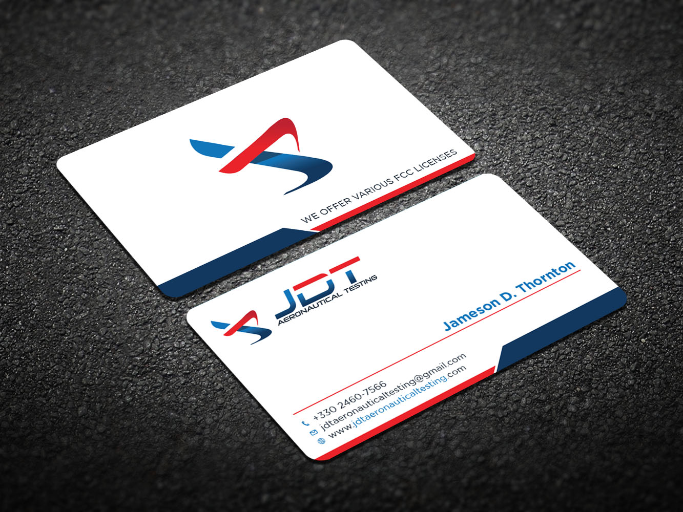 Business Card Design by Verified artistry for JDT Aeronautical Testing | Design #11908106