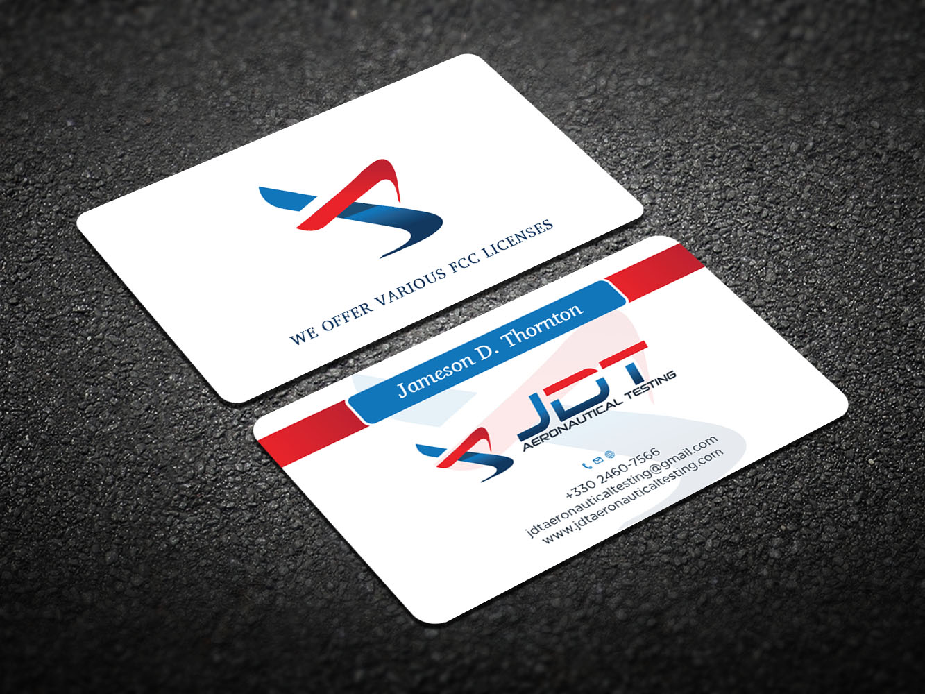 Visitenkarten-Design von Verified artistry (Design garden) für JDT Aeronautical Testing | Design #11991245