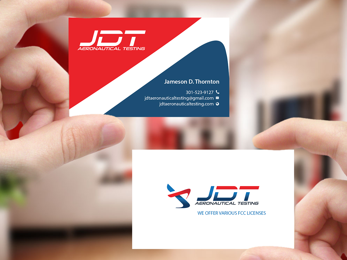 Design de Carte de Visite par Creations Box 2015 pour JDT Aeronautical Testing | Design #11911409