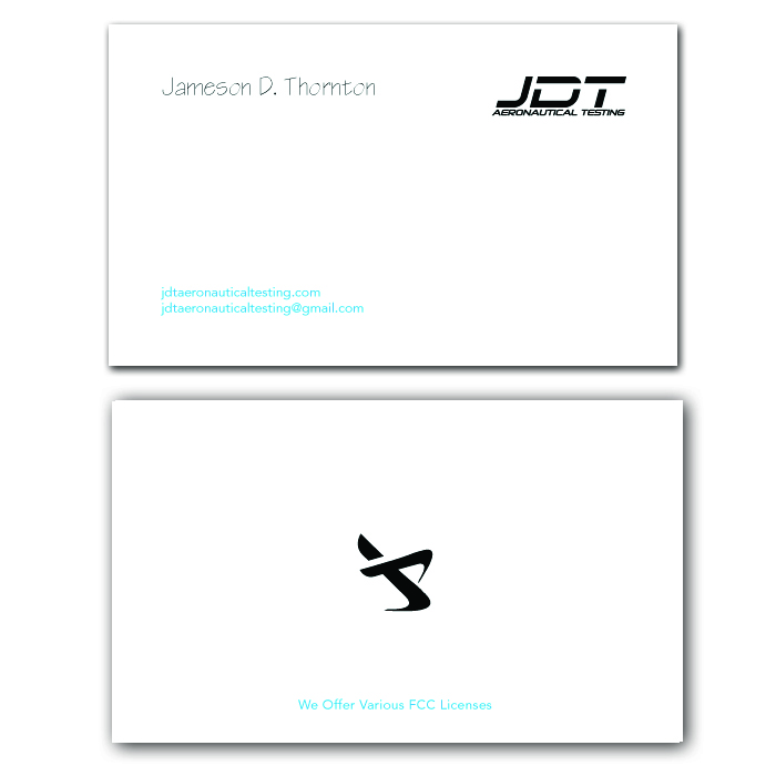 Business Card Design by Amy_Em for JDT Aeronautical Testing | Design #11920963