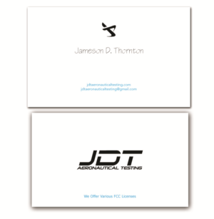 Business Card Design by Amy_Em for JDT Aeronautical Testing | Design: #11920980