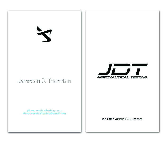 Business Card Design by Amy_Em for JDT Aeronautical Testing | Design #11920990