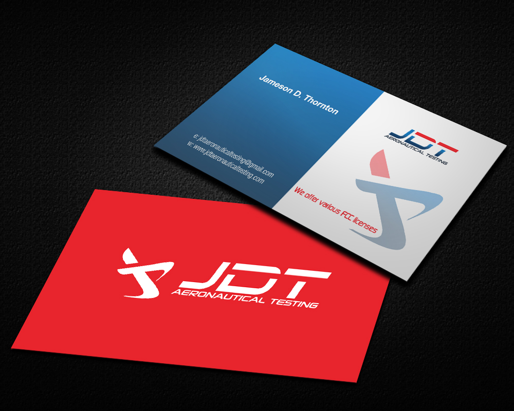 Business Card Design by Md. Anwarul Haque for JDT Aeronautical Testing | Design #11902987