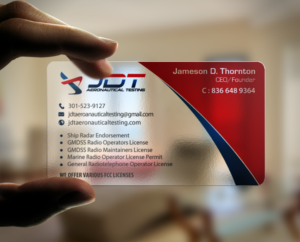 Business Card Design by chandrayaan.creative for JDT Aeronautical Testing | Design: #11906403