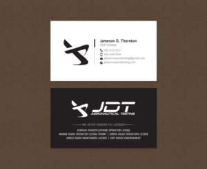 Business Card Design by chandrayaan.creative for JDT Aeronautical Testing | Design: #11918433