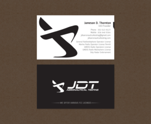 Business Card Design by chandrayaan.creative for JDT Aeronautical Testing | Design: #11918437