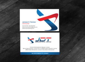 Business Card Design by chandrayaan.creative for JDT Aeronautical Testing | Design: #11939039