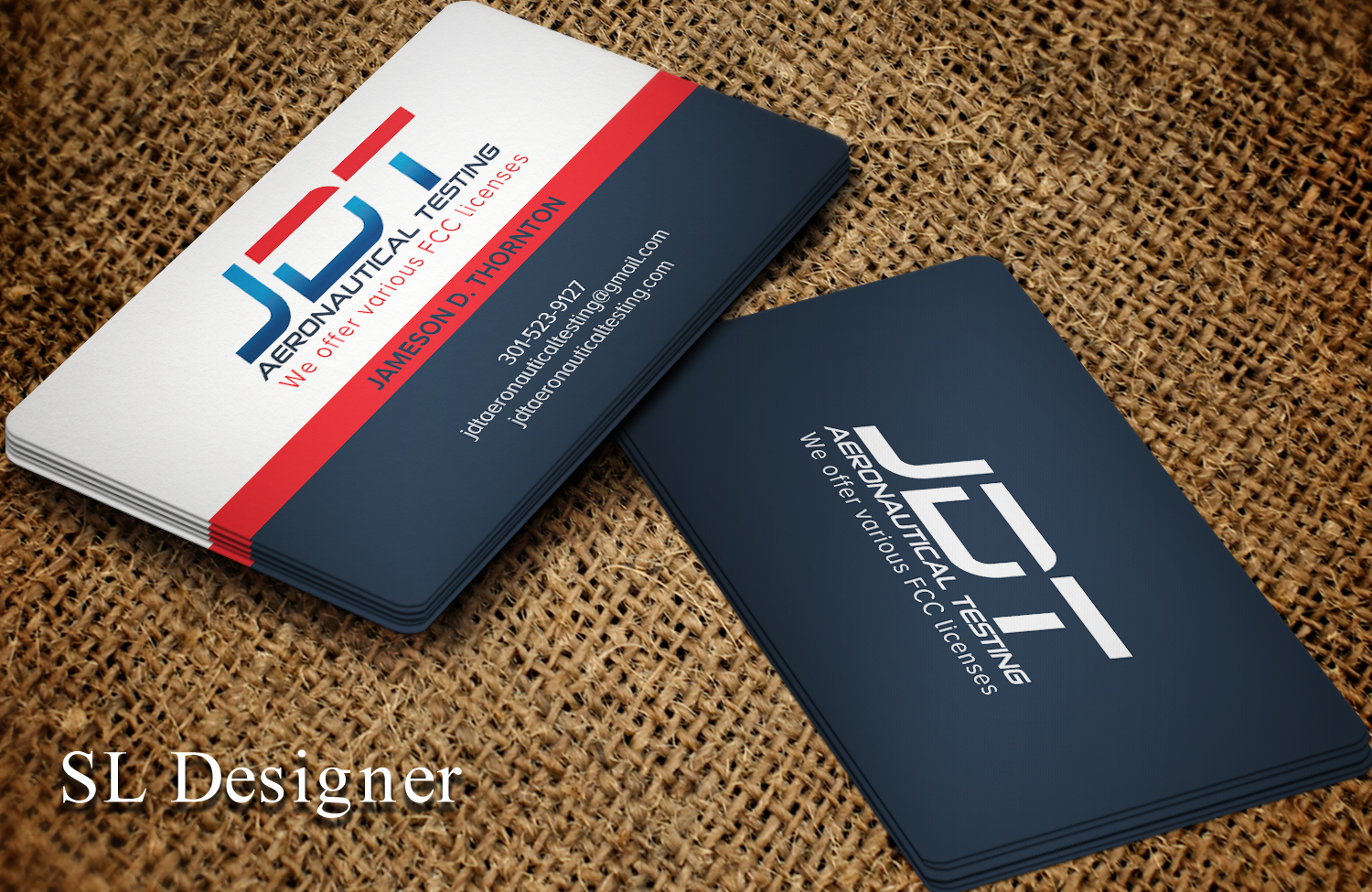 Business Card Design by SL Designer for JDT Aeronautical Testing | Design #11904515