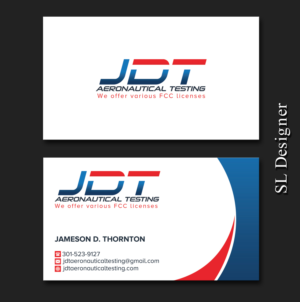 Business Card Design by SL Designer for JDT Aeronautical Testing | Design: #11904526