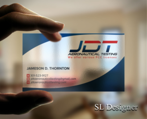 Visitenkarten-Design von SL Designer für JDT Aeronautical Testing | Design: #11904529
