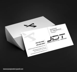 Business Card Design by Tama R.M for JDT Aeronautical Testing | Design: #11933176
